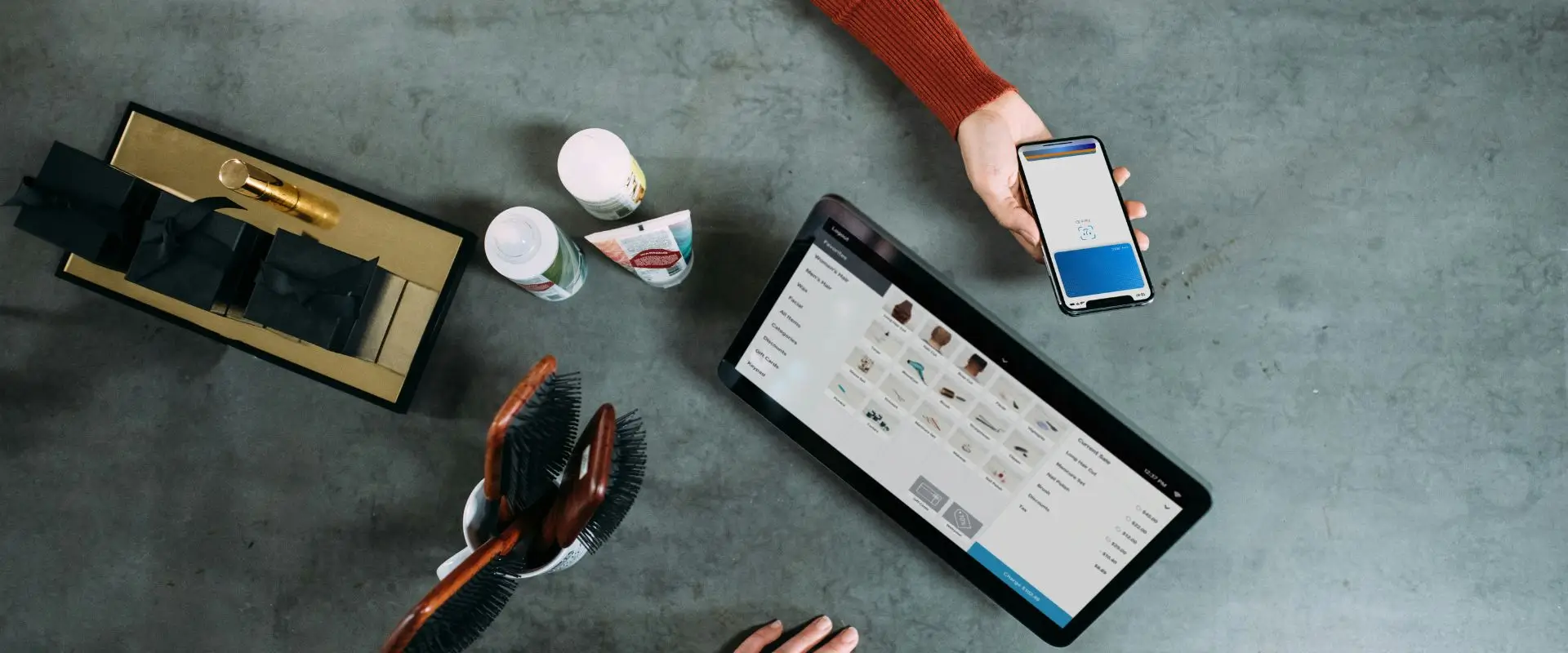 Vat returns from online transactions Vat returns made from online payments on a counter desk